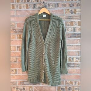 Cabi Aerial Cardigan in Army Green SZ S CottageCore